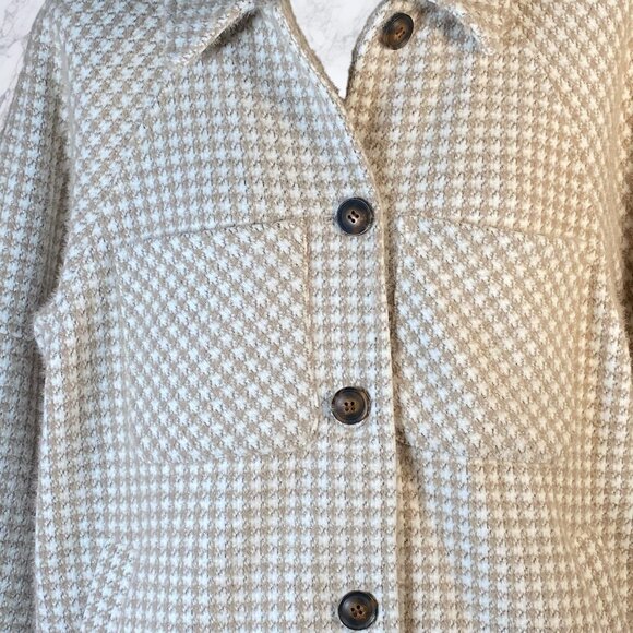 Greylin Houndstooth Shirt Jacket - NEUTRAL - Picture 10 of 12